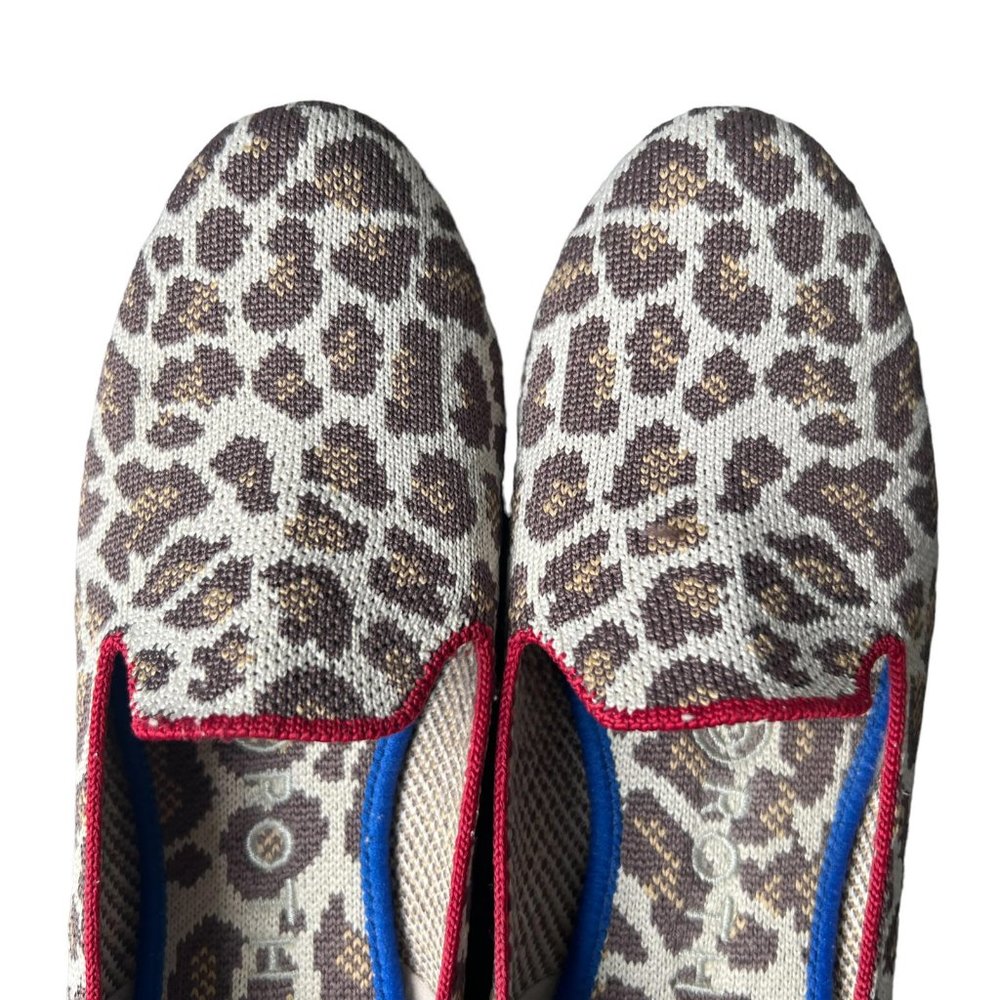 Rothy’s Mocha Spot Leopard Print Loafer Size 6.5 - image 2